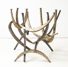 Silas Seandel Silas Seandel Cut Steel And bronze 1979 Ortega Dining table - 4449336
