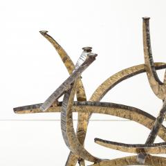 Silas Seandel Silas Seandel Cut Steel And bronze 1979 Ortega Dining table - 4449341