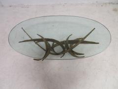 Silas Seandel Silas Seandel Style Brutalist Torch Cut Coffee Table Mid Century Modern - 1234367