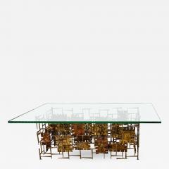 Silas Seandel Spectacular Brutalist Mixed Metal Silas Seandel Coffee Table - 423936