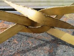 Silas Seandel Stylish Silas Seandel Style Torch Cut Steel Coffee Table 1970s - 3031669