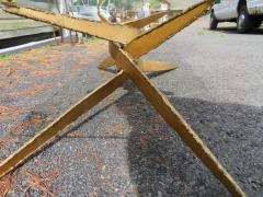 Silas Seandel Stylish Silas Seandel Style Torch Cut Steel Coffee Table 1970s - 3031681