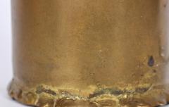 Silas Seandel Substantial Silas Seandel Torched Mixed Metal Brutalist Table Lamp 1974 - 1603420