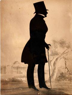 Silhouette of Thomas Willing together with another silhouette - 3066688
