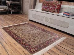 Silk Hereke Rug with Metal Brocading - 45608