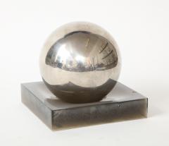 Silver Ball on Lucite Base - 1943699