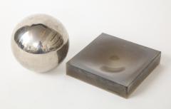 Silver Ball on Lucite Base - 1943704