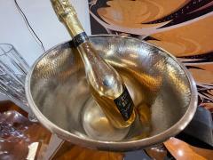 Silver Champagne Cooler with Ebony Black Handles - 1922973