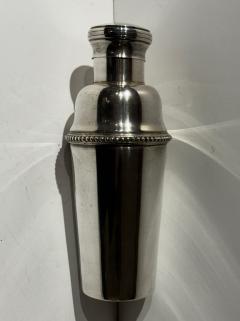 Silver Cocktail Shaker with Silver Beading Detail - 3865729