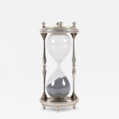 Silver Framed Hourglass Europe 20th Century - 4792196