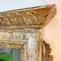 Silver Gilt Carved Wood Italian Wall Mirror 18th Century - 3345598