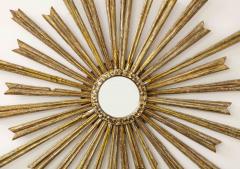 Silver Gilt Sunburst Mirror 20th Century - 3111909