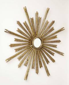 Silver Gilt Sunburst Mirror 20th Century - 3111910