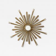 Silver Gilt Sunburst Mirror 20th Century - 3115696