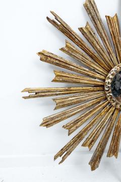 Silver Gilt Sunburst Mirror 20th Century - 3276763