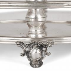 Silver Jewish multi tiered Passover Seder tray - 3943048
