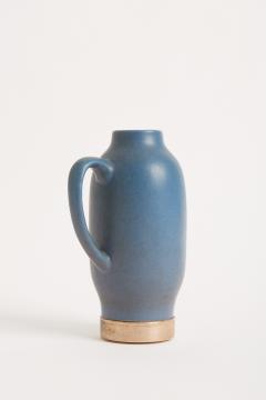 Silver Mounted Blue Ceramic Jug - 2781810