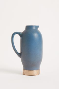 Silver Mounted Blue Ceramic Jug - 2781811
