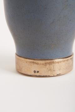 Silver Mounted Blue Ceramic Jug - 2781814