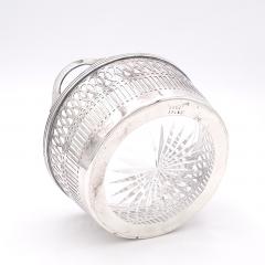 Silver Plate Basket with Glass Liner England circa 1930 - 4399301
