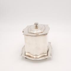 Silver Plate Tea Caddy Scotland circa 1920 - 3811747