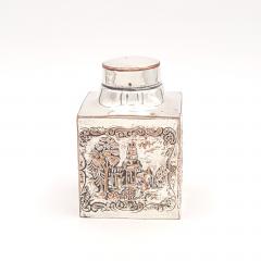 Silver Plate on Copper Tea Caddy Dutch circa 1830 - 3347022