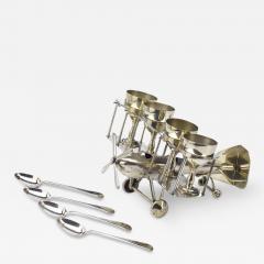 Silver Plated Airplane Themed Tableware Circa 1910 - 3789605