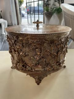 Silver Plated Biscuit Box - 3996897