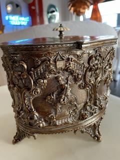 Silver Plated Biscuit Box - 3996904
