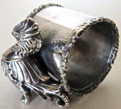 Silver Plated Figural Chicken Napkin Ring American circa 20th Century - 2731439