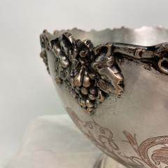 Silver Plated Grape Motif Champagne Punch Bowl - 3448524