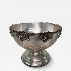 Silver Plated Grape Motif Champagne Punch Bowl - 3449688