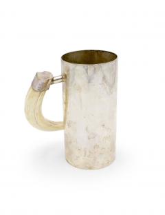 Silver Tankard with Boar Tusk Handle - 4322530