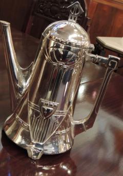 Silver Tea Coffee Set WMF Art Nouveau with Tray - 1342776