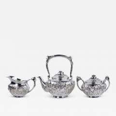 Silver Tea Set Japan Meiji Period 1868 1912  - 4792184