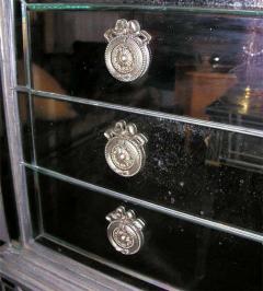 Silver Trim Mirrored Highboy - 3108133