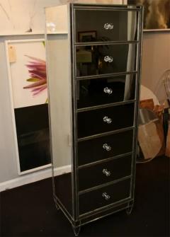 Silver Trim Mirrored Semainier - 3096612