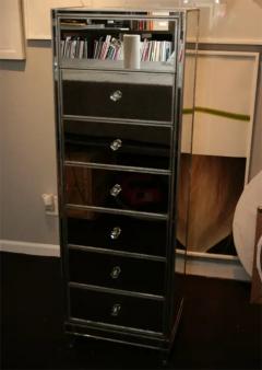 Silver Trim Mirrored Semainier - 3096615