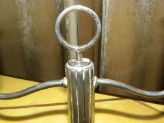 Silver fluted Art Deco Candlesticks - 3865600