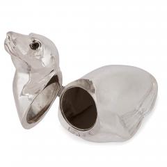 Silver plate sea lion wine or champagne cooler - 2357416