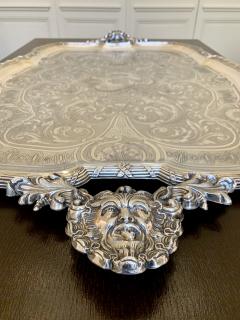 Silver plated metal tray Levrat - 1754966