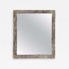 Silvered Wood Mirror with Gold Rosettes - 1660061
