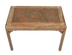 Silvered Wood Table Attributed To Max Kuehne - 4130817