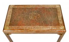 Silvered Wood Table Attributed To Max Kuehne - 4130819