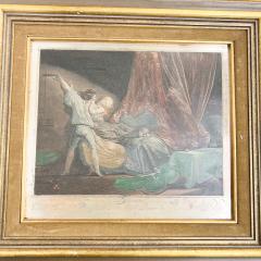 Silverplate French Art Le Verrou Etching after Jean Honore Fragonard France - 3752848