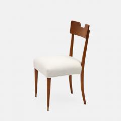 Silvio Cavatorta Birch Desk and Matching Chair in Ivory Boucle by Silvia - 4189177