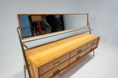 Silvio Cavatorta Mid Century Modern Mirrored Sideboard by Silvio Cavatorta - 2941630