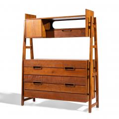 Silvio Cavatorta Silvio Cavatorta Mid Century Italian Mahogany Cabinet Bookcase - 4445711