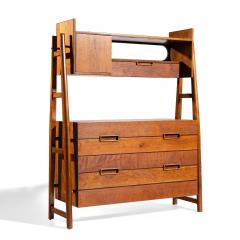Silvio Cavatorta Silvio Cavatorta Mid Century Italian Mahogany Cabinet Bookcase - 4445718