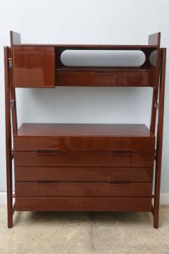 Silvio Cavatorta Silvio Cavatorta Mid Century Italian Modern Mahogany Cabinet Bookcase - 4161517